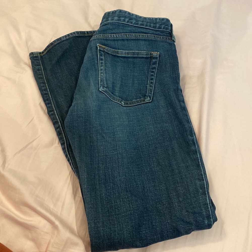 EUC - J.Crew Dark Stretch Hipslung Jeans Sz 26